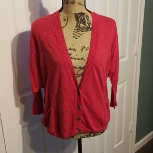 AE cardigan with brown buttons 3/4 sleeve